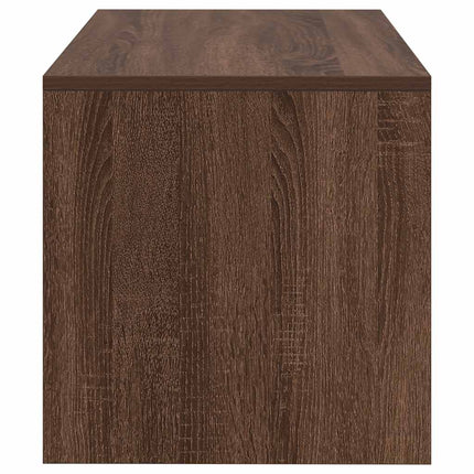 tv-bord 80x40x40 cm konstrueret træ brun egetræsfarve