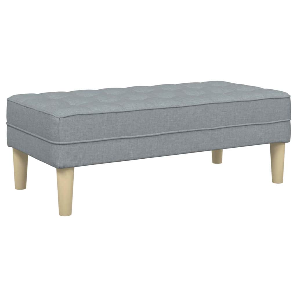 Sofa Sæt 2 pcs Lysegrå 173 x 131 x 67 cm Stof