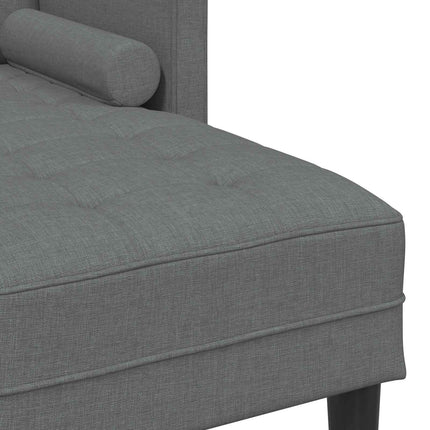 Sofa Sæt med pude 2 pcs Mørkegrå Polyester