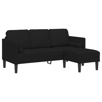 Sofa Sæt med pude 2 pcs Sort Polyester