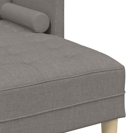 Sofa Sæt 2 stk. Gråbrun Polyester