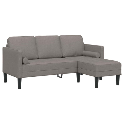 Sofa Sæt med pude 2 pcs Gråbrun Polyester
