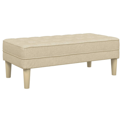 Sofa Sæt 2 stk. Creme Polyester