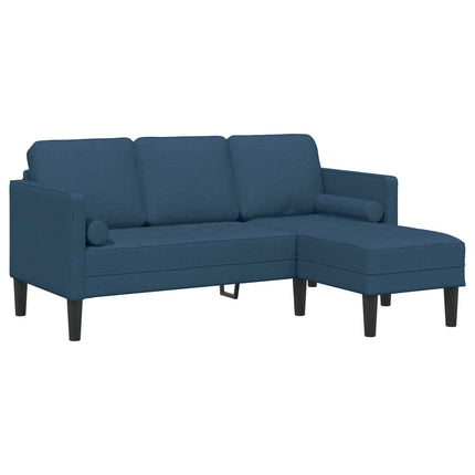 Sofa Sæt med pude 2 pcs Blå Polyester