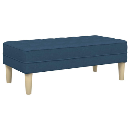 Sofa Sæt 2 stk. Blå Polyester