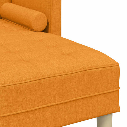 Sofa Sæt 2 stk. Mørk Gul Polyester