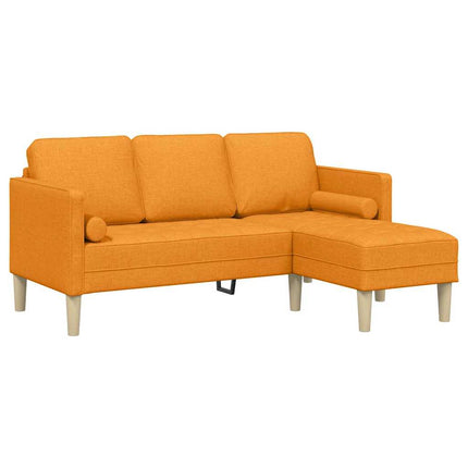 Sofa Sæt med pude 2 pcs Mørk Gul Polyester