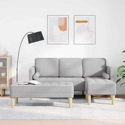 Sofa Sæt 2 pcs Skygrå 173 x 131 x 67 cm Polyester