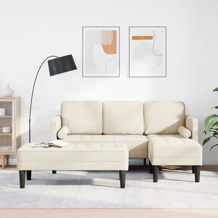 Sofa Sæt med pude 2 pcs Linned Polyester