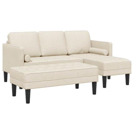 Sofa Sæt med pude 2 pcs Linned Polyester