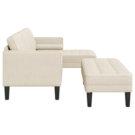 Sofa Sæt med pude 2 pcs Linned Polyester