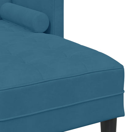 Sofa Sæt med pude 2 pcs Blå Polyester