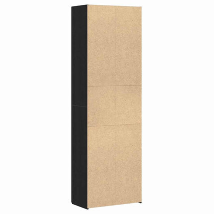 Kontorskab Sort eg 60 x 32 x 190 cm Konstrueret træ