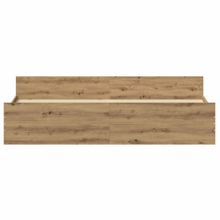 Sengestel Artisan Egetræ 203 x 203 x 50 cm Konstrueret træ