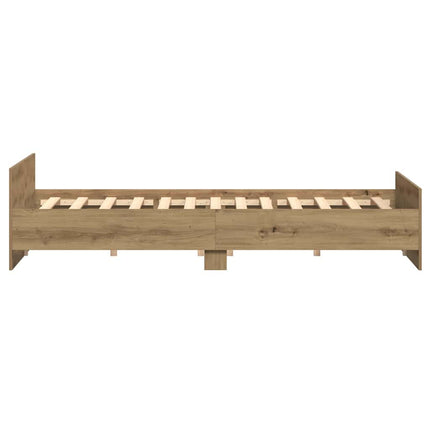 Sengestel Artisan Egetræ 203 x 203 x 50 cm Konstrueret træ