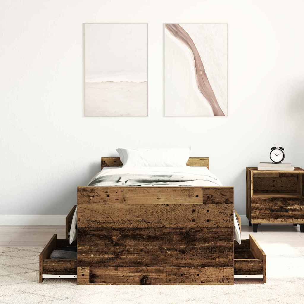Sengestel Gammelt træ 193 x 78 x 50 cm Konstrueret træ