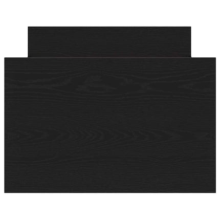 Sengestel med skuffe Sort eg 193 x 78 x 50 cm Konstrueret træ