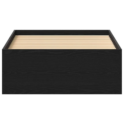 sengeramme 75x190 cm uden madras konstrueret træ sort eg