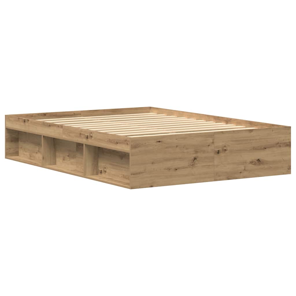 sengestel uden madras 135x190cm konstrueret træ kunsteg
