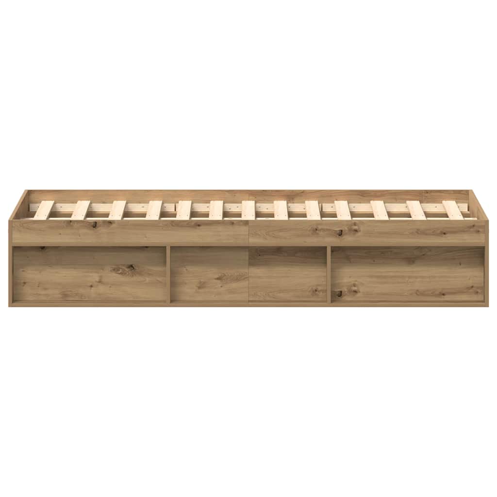 sengestel uden madras 135x190cm konstrueret træ kunsteg