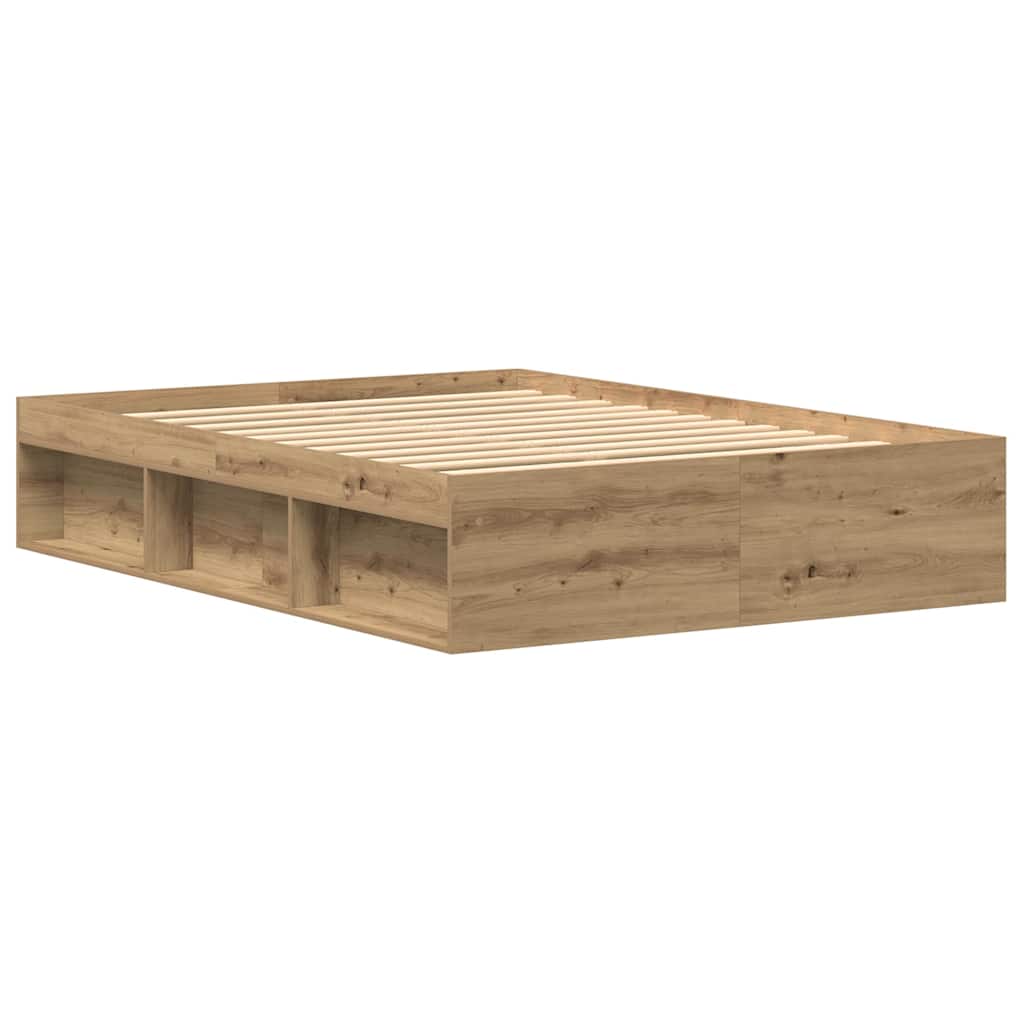 sengestel uden madras 135x190cm konstrueret træ kunsteg