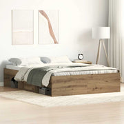 sengestel uden madras 135x190cm konstrueret træ kunsteg