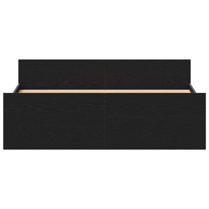 sengestel uden madras 120x200 cm konstrueret træ sort eg