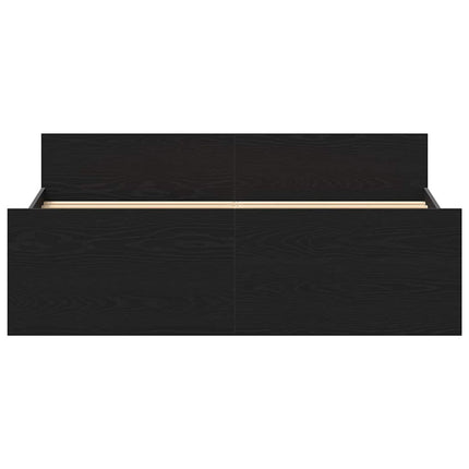 sengestel uden madras 140x200 cm konstrueret træ sort eg