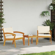 Bistrosæt med pude 3 pcs Brun Polyester