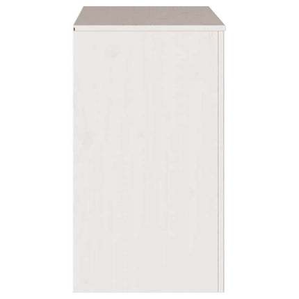 Sideboard Drammen Hvid 79 x 43 x 75.5 cm Massivt fyrretræ