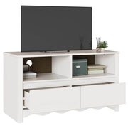 TV-skab Drammen Hvid 99 x 43 x 55 cm Massivt fyrretræ
