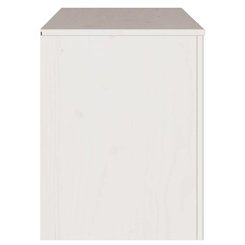 TV-skab Drammen Hvid 99 x 43 x 55 cm Massivt fyrretræ