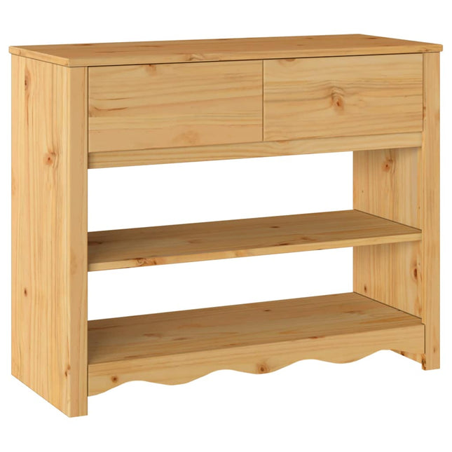 Konsolbord med skuffe Drammen Egetræsfarvet 89,5 x 37 x 73 cm