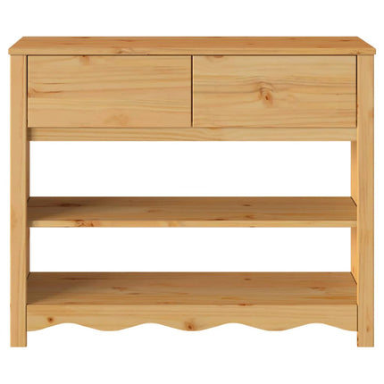Konsolbord med skuffe Drammen Egetræsfarvet 89,5 x 37 x 73 cm