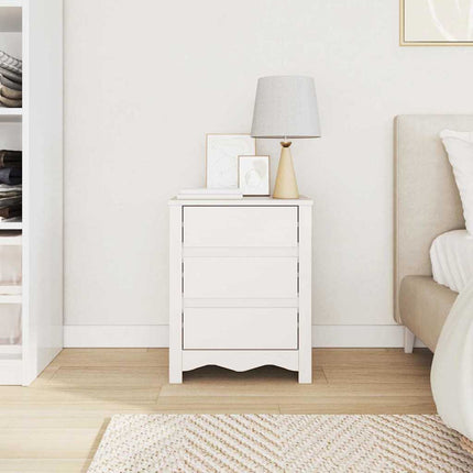 Sofabord Drammen Hvid 45 x 35 x 56 cm Massiv fyrretræ
