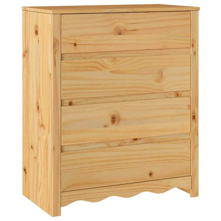 Skuffeskab med skuffe Drammen Egetræsfarvet 76,5 x 40 x 91 cm