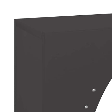 brændestativ 50x23x100 cm koldvalset stål sort