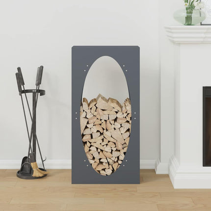 brændestativ 50x23x100 cm koldvalset stål antracitgrå