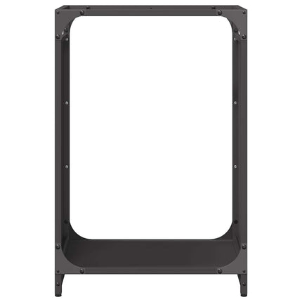brændestativ 44x28x65 cm koldvalset stål sort