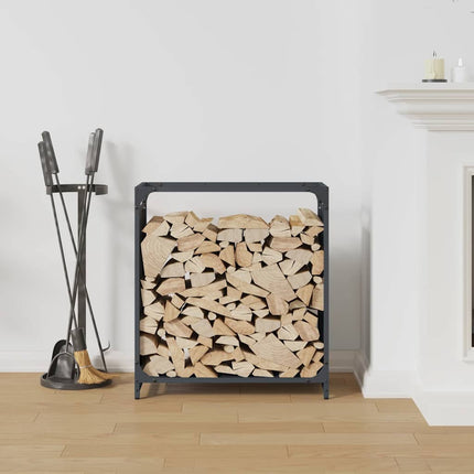 brændestativ 60x28x65 cm koldvalset stål antracitgrå