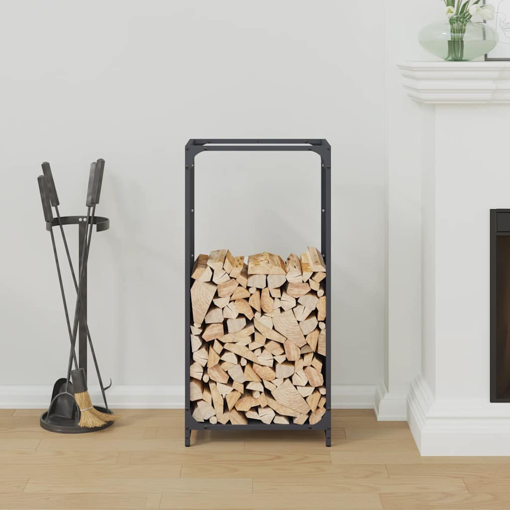 brændestativ 44x28x90 cm koldvalset stål antracitgrå