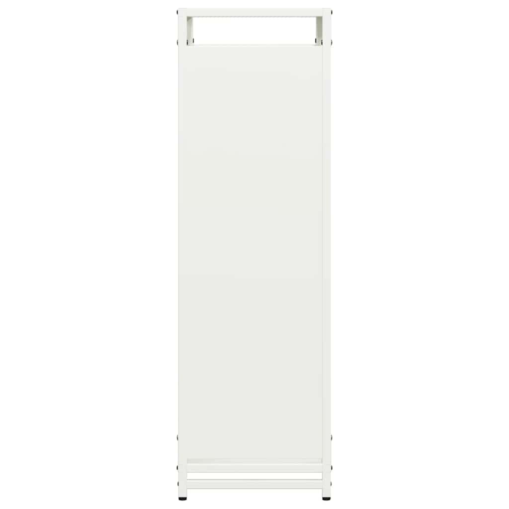 brændestativ 60x28x90 cm koldvalset stål hvid