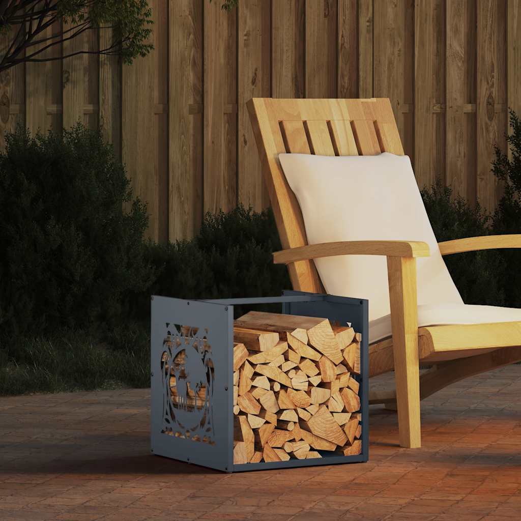 brændestativ 40x40x40 cm koldvalset stål antracitgrå