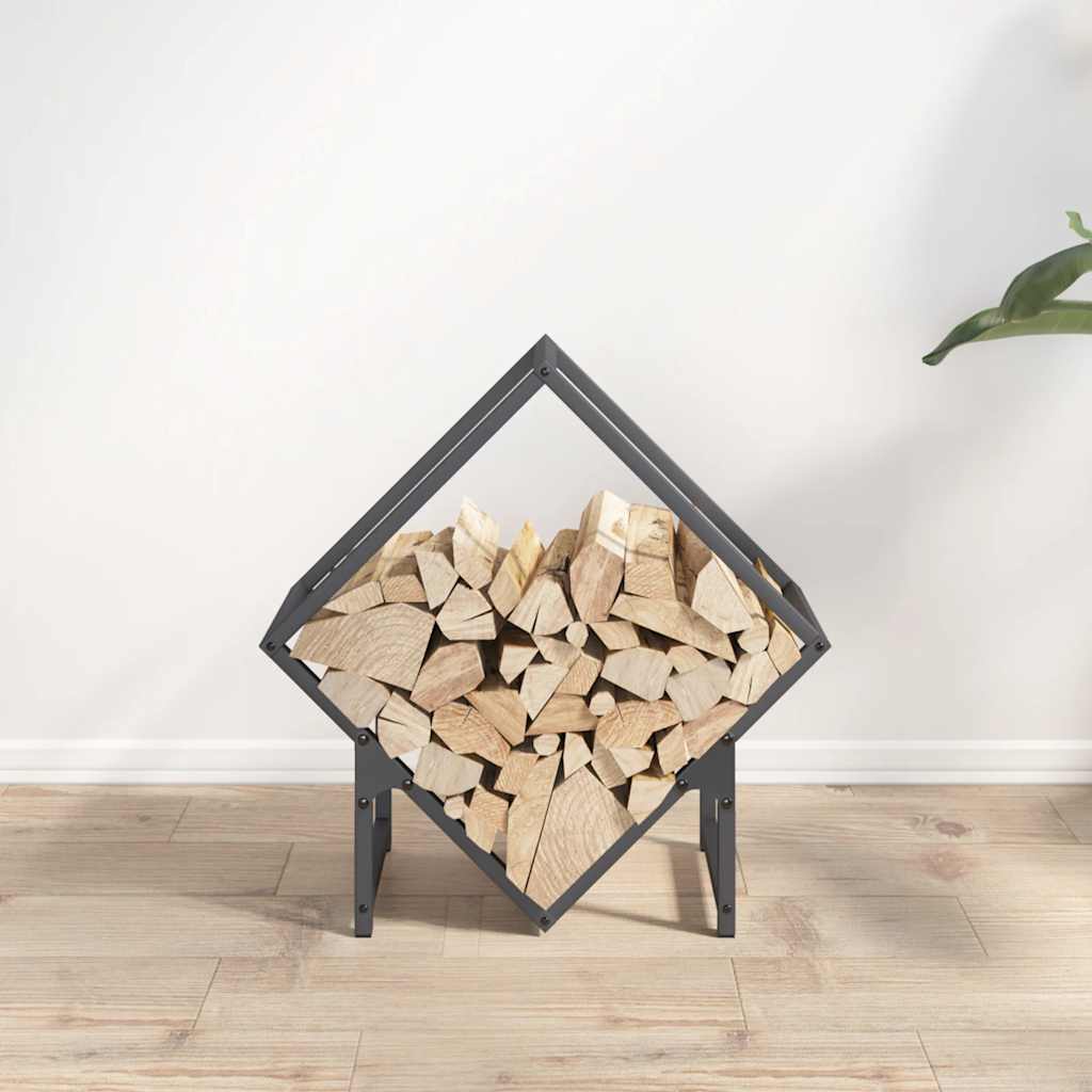 brændestativ 50x25x50 cm koldvalset stål antracitgrå