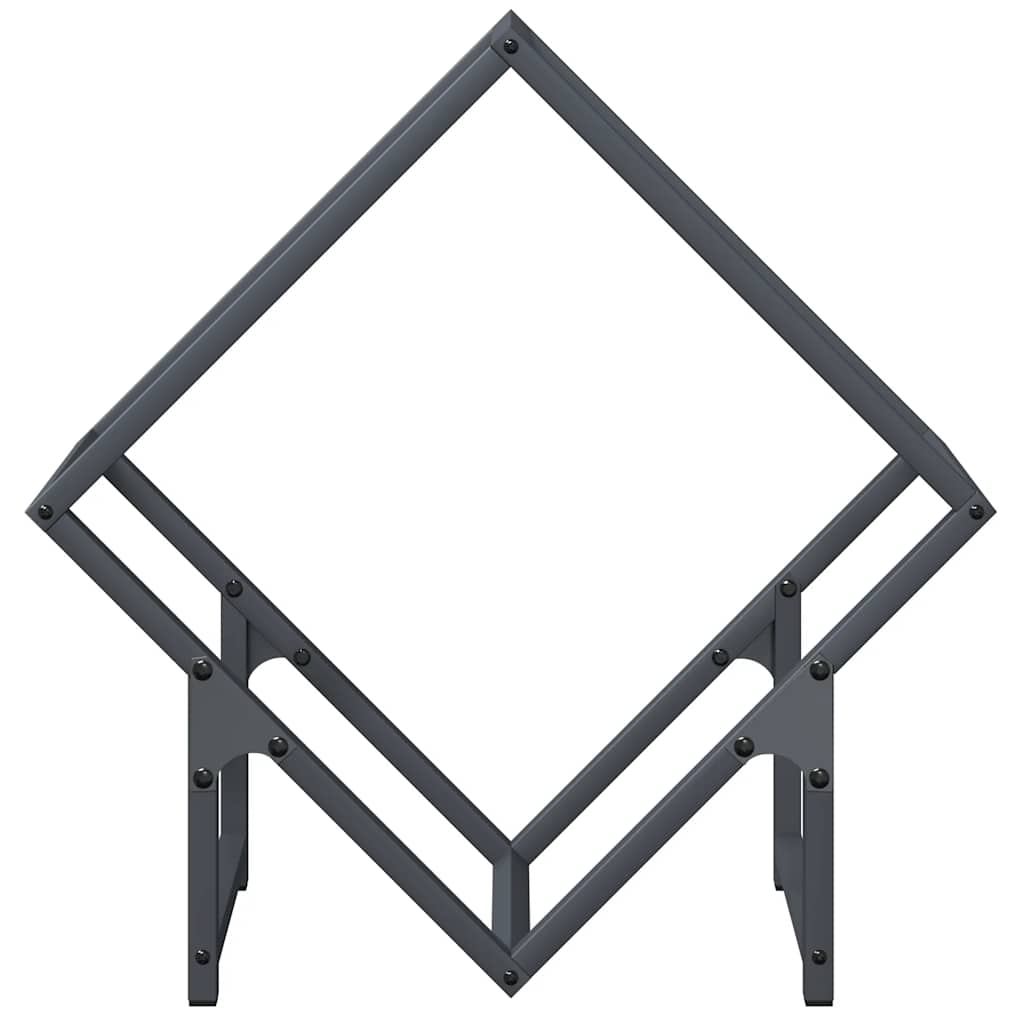 brændestativ 50x25x50 cm koldvalset stål antracitgrå