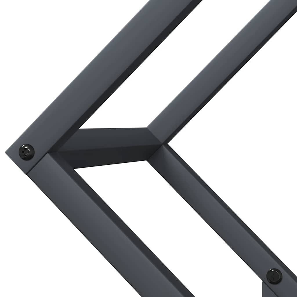 brændestativ 50x25x50 cm koldvalset stål antracitgrå