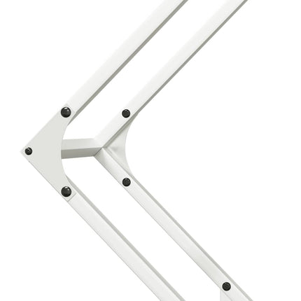 brændestativ 80x25x80 cm koldvalset stål hvid