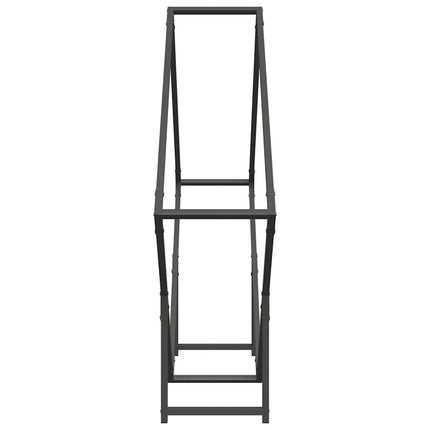 brændestativ 100x25x100 cm koldvalset stål sort