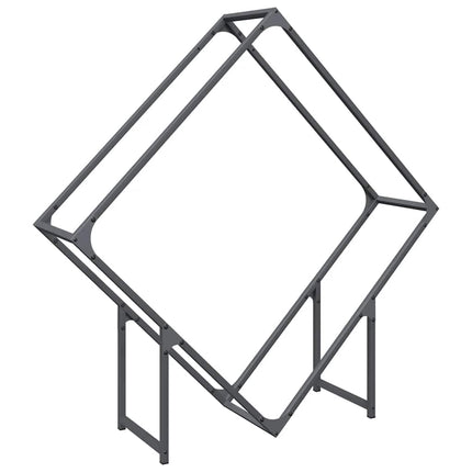 brændestativ 100x25x100 cm koldvalset stål antracitgrå