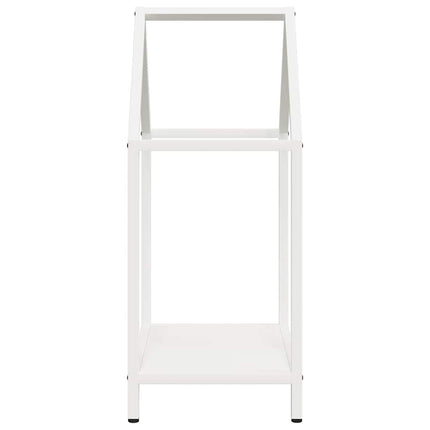 brændestativ 40x25x60 cm koldvalset stål hvid
